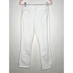 Mother Hustler Ankle Fray Jeans High Rise Size 29